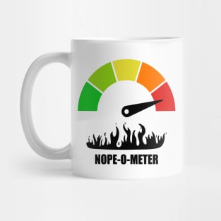 Meter Series - NOPE-O-METER 2 - Nope Icons - Gauge Level 5 - OH HELL NO - 5A Mug